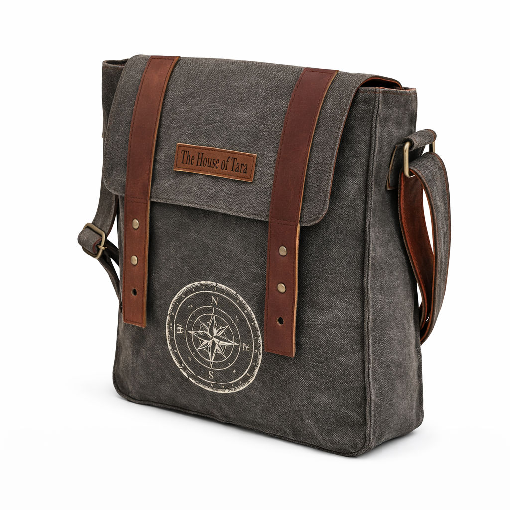 Brown Unisex Compact Messenger Bag for Everyday Use 013